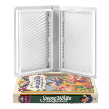 Cutie de depozitare pentru casete VHS, husă protectoare portabilă din PVC pentru casete VHS și depozitare de carduri