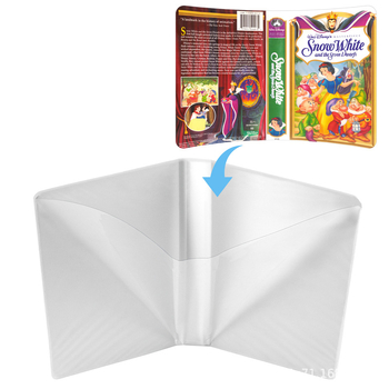 Cutie de depozitare pentru casete VHS, husă protectoare portabilă din PVC pentru casete VHS și depozitare de carduri