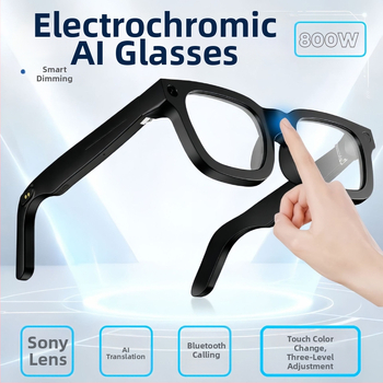 E02C AI naočale s kamerom - 8MP Sony, 32GB memorije, 300mAh baterija, head-mounted, 66 g