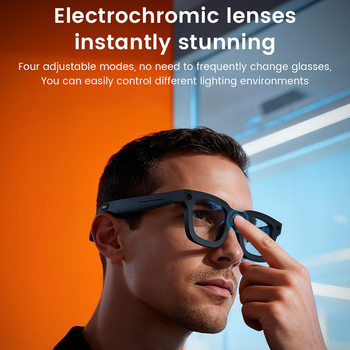 E02C AI naočale s kamerom - 8MP Sony, 32GB memorije, 300mAh baterija, head-mounted, 66 g