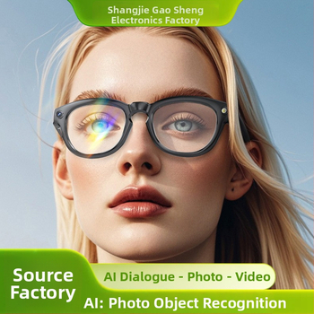 Inteligentné okuliare s kamerou, model GS380, 2MP kamera, 4GB RAM, 260mAh batéria, kompatibilné s Androidom a iOS