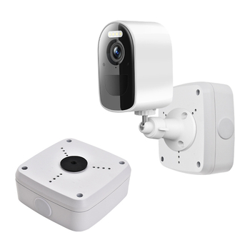 Alumīnija sakausējuma monitoringa stiprinājums ar slēgtu kabeli kastīti, universāls iekštelpu/ āra lietošanai, sienas vai pakarināms montāžas stiprinājums kupolkamerām ar kvadrātīgu pamatu