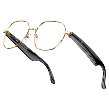 W100B AI Ochelari — Traducere, Muzică și Apeluri, Poartă pe cap, Control tactil, ABS, 170mAh, Fără cameră