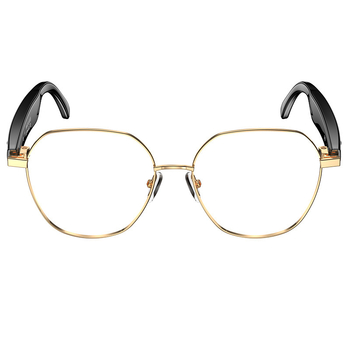 W100B AI Ochelari — Traducere, Muzică și Apeluri, Poartă pe cap, Control tactil, ABS, 170mAh, Fără cameră