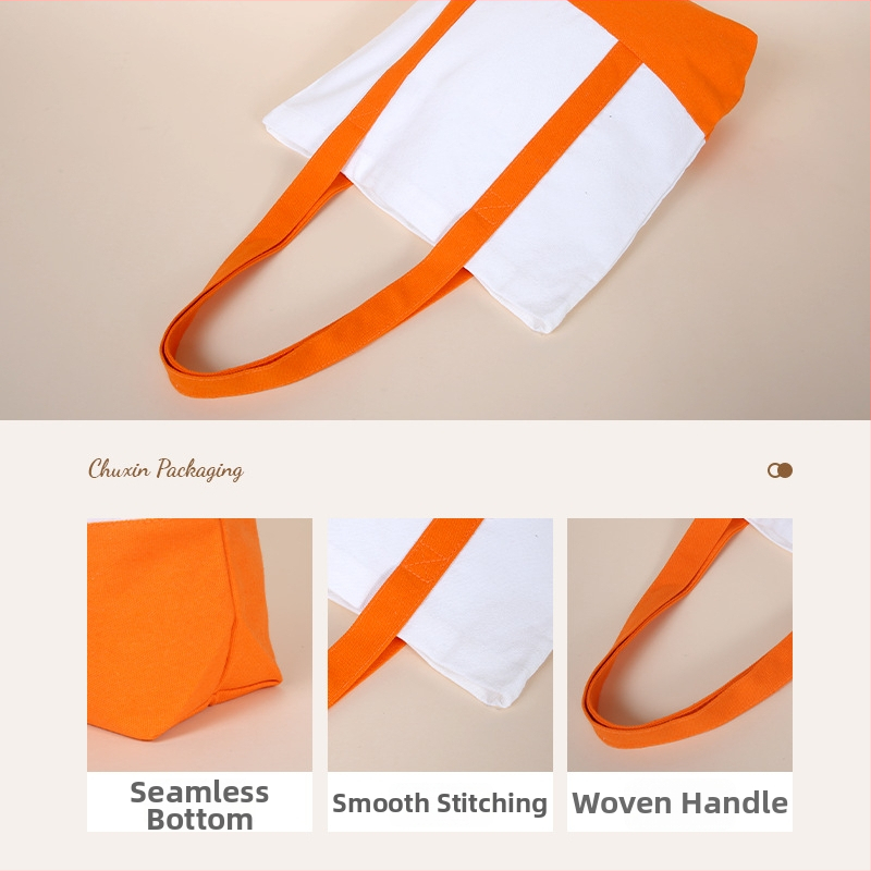 Chuxin plátená taška s logom – skladom a prispôsobiteľná; UV digitálna tlač a sieťotlač; štýl kabelky