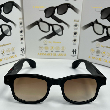 Ochelari inteligenți cu baterie 110 mAh, display 144 mm, corp 146 mm, greutate 30.6 g, compatibil Android și iOS