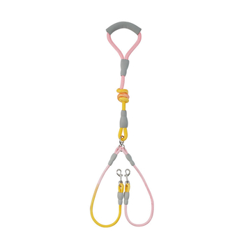 Nylonové dvojhlavé vodítko pre psy, nevratný ťahový pás, jeden na dva, pôvod Zhejiang