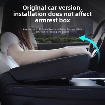 Kryt centrálnej lakťovej konzoly pre Tesla Model 3/Y – TPE ochranný kryt, vlastní spracovanie