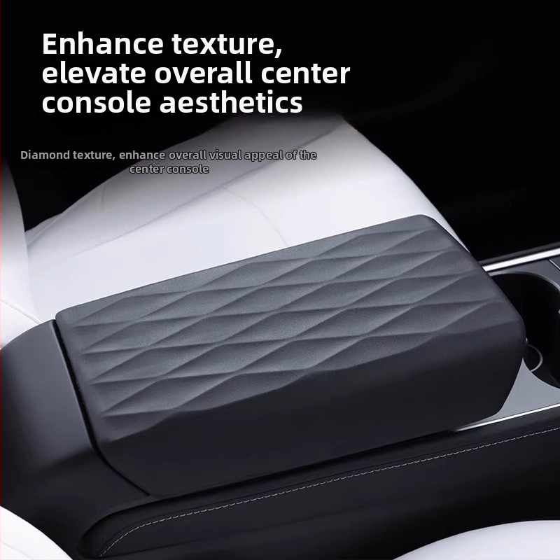 Kryt centrálnej lakťovej konzoly pre Tesla Model 3/Y – TPE ochranný kryt, vlastní spracovanie