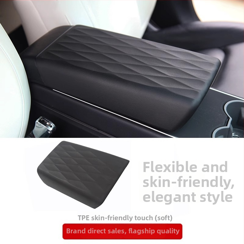 Kryt centrálnej lakťovej konzoly pre Tesla Model 3/Y – TPE ochranný kryt, vlastní spracovanie