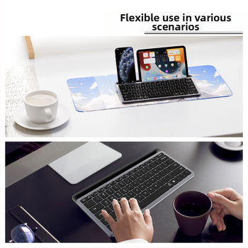 Ultra tenká Bluetooth klávesnica, dobíjateľná, bezdrôtová, tichá, 78 klávesov, USB/Bluetooth, vhodná pre tablety a notebooky