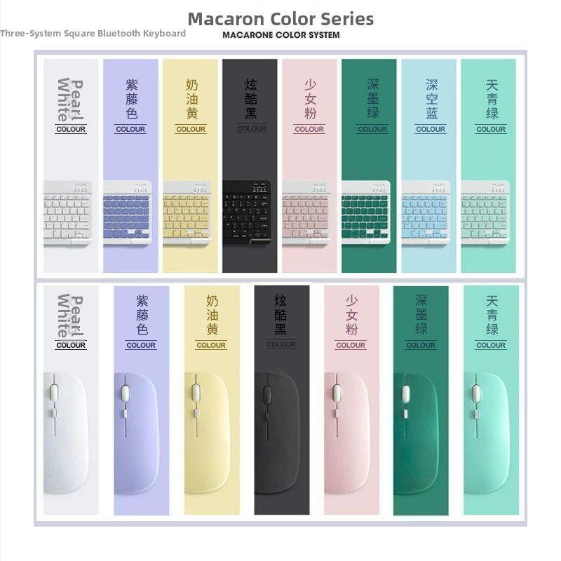 Belaidė Bluetooth įkraunama klaviatūra iPad, planšetėms, Apple ir Android telefonams