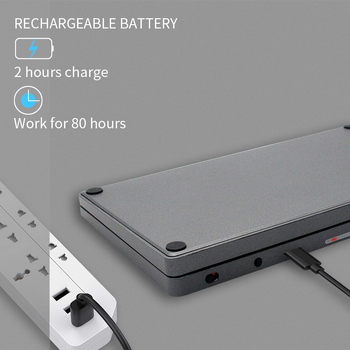 Sklopiva bežična Bluetooth tipkovnica s višestrukom kompatibilnošću s mobitelima, tabletima i računalom; ergonomski dizajn; OEM obrada; ispis logotipa