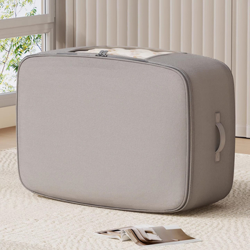 Taška na uskladnenie prikrývok, valcovitého tvaru, netkaná textília, multifunkčná, vhodná na sťahovanie