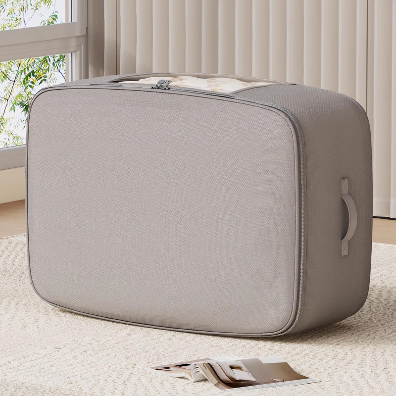 Taška na uskladnenie prikrývok, valcovitého tvaru, netkaná textília, multifunkčná, vhodná na sťahovanie