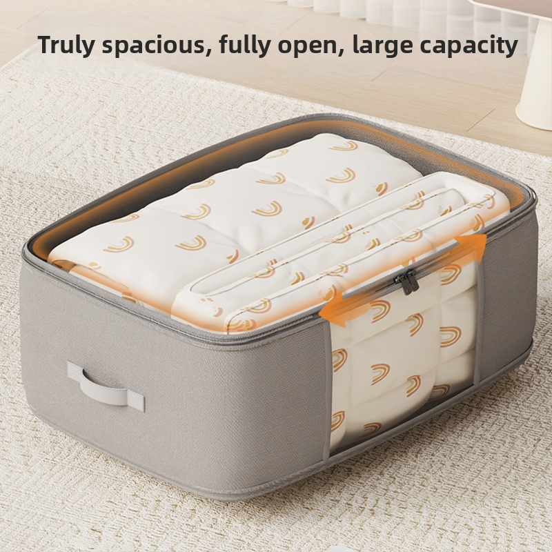 Taška na uskladnenie prikrývok, valcovitého tvaru, netkaná textília, multifunkčná, vhodná na sťahovanie