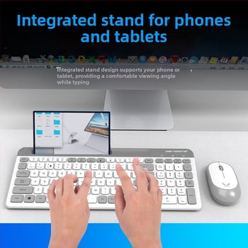 X908 Bluetooth bezdrôtý set klávesnice a myši — 1200 DPI, ergonomický dizajn, Bluetooth pre klávesnicu a myš