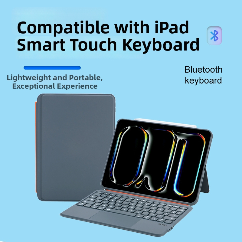 Bluetooth rozdelené magnetické puzdro s klávesnicou a odnímateľným koženým obalom pre iPad Air a iPad Pro