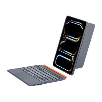 Husă cu tastatură Bluetooth pentru iPad Pro 11 — model 2025, compatibil Apple, suport ergonomic, procesare OEM, 650 g