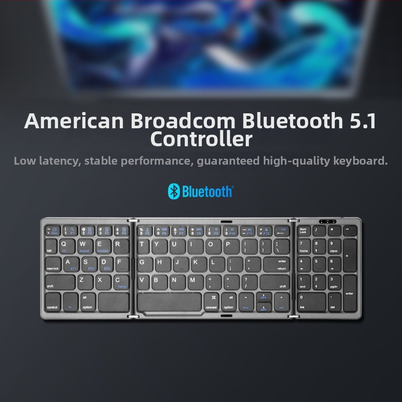 Bezdrôtová Bluetooth klávesnica B089 — univerzálna kompatibilita, ergonomický dizajn, hmotnosť 215 g