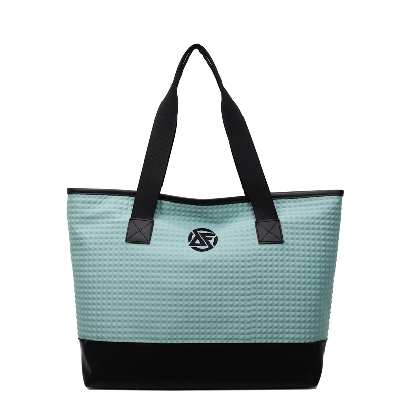 Geantă de umăr în stil street fashion — material textil, căptușeală poliester, formă orizontală pătrată, închidere cu fermoar