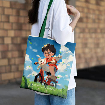 Vászon táska általános használatra; alj és oldalak nélkül; testre szabható; digitális nyomtatás; poliészter-pamut