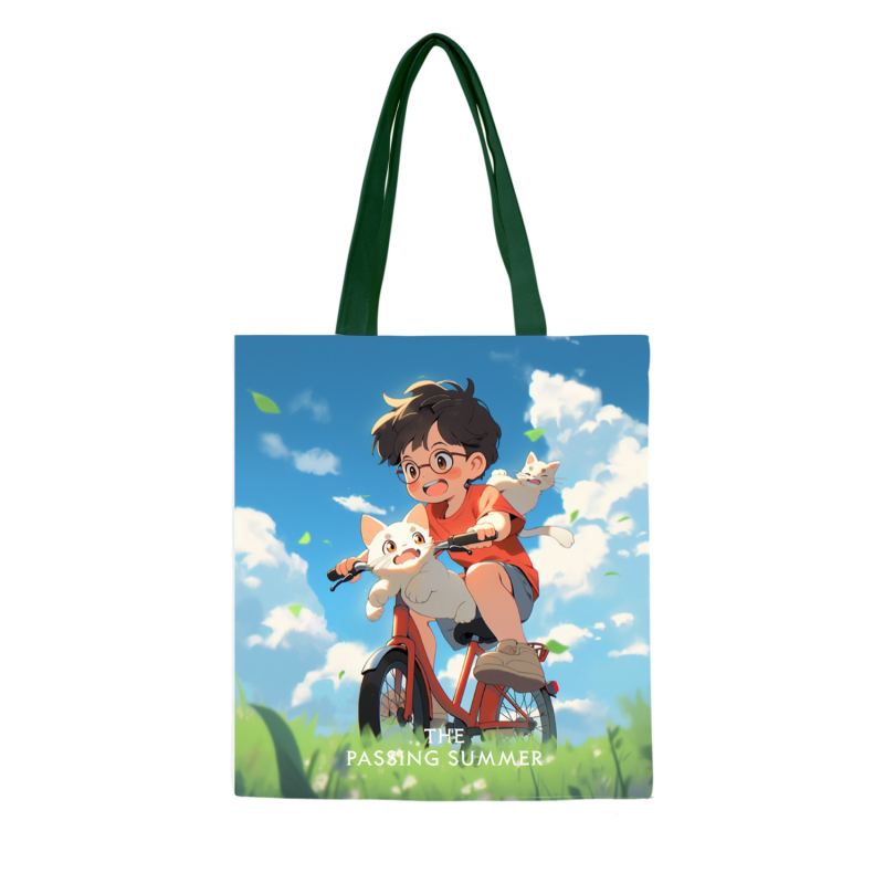 Vászon táska általános használatra; alj és oldalak nélkül; testre szabható; digitális nyomtatás; poliészter-pamut