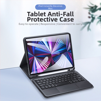 Carcasă protectoare cu tastatură wireless pentru iPad Pro 11 (2020–2021) cu interfață Bluetooth, suport ergonomic și posibilitate de imprimare a logo-ului