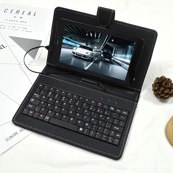 Kožna futrola s ugrađenom kabelskom tipkovnicom za tablet, univerzalno za Android tablete, veličine 10.1/7/8 inča