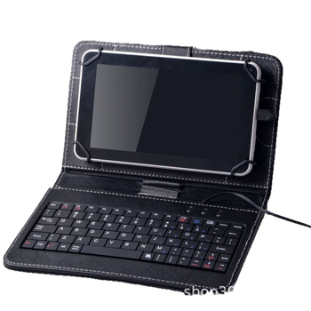 Kožna futrola s ugrađenom kabelskom tipkovnicom za tablet, univerzalno za Android tablete, veličine 10.1/7/8 inča