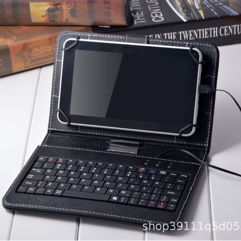 Kožna futrola s ugrađenom kabelskom tipkovnicom za tablet, univerzalno za Android tablete, veličine 10.1/7/8 inča