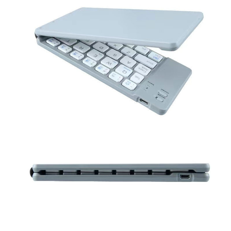 BO33 Bluetooth sklopiva tipkovnica za telefone i tablete, dvostruki sklopni dizajn, kompatibilnost s 3 sustava, 0,3 kg