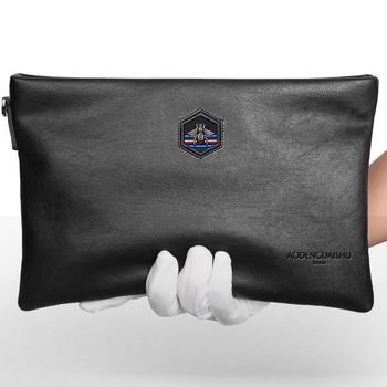 Muška PU kožna clutch torbica - Veliki kapacitet, Unutarnja podstava od mikrovlakana, Značka Unique
