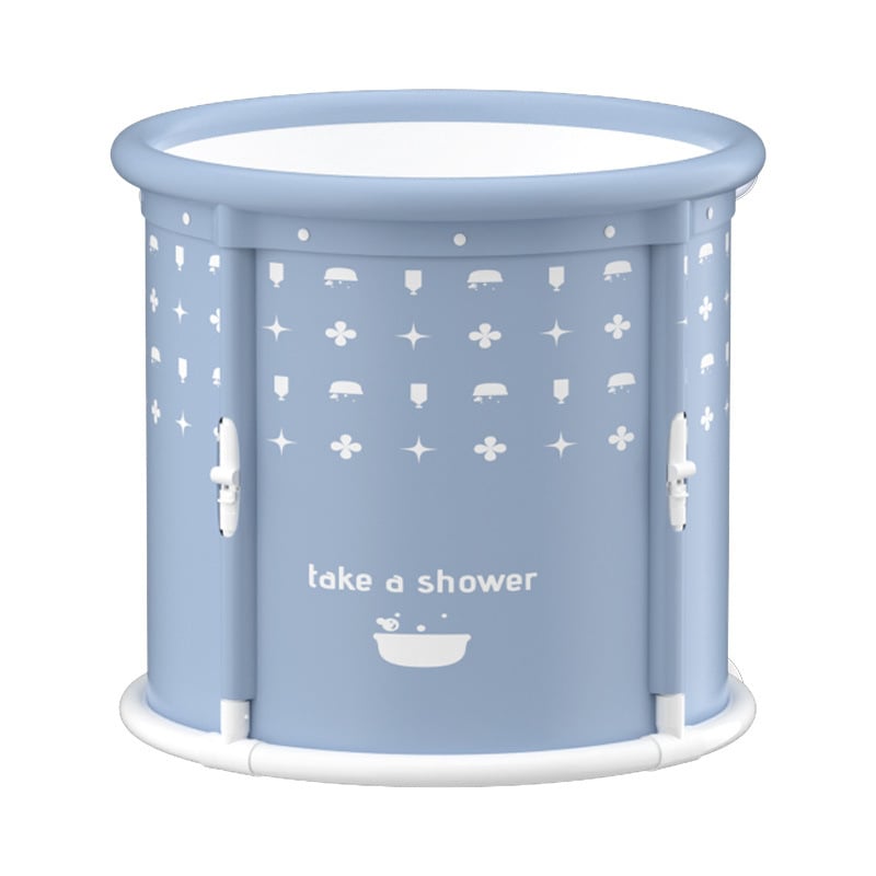 Сгъваема кофа за вана за дома, без монтаж, с постоянна температура и едносекундно бързо отваряне; PVC, за възрастни