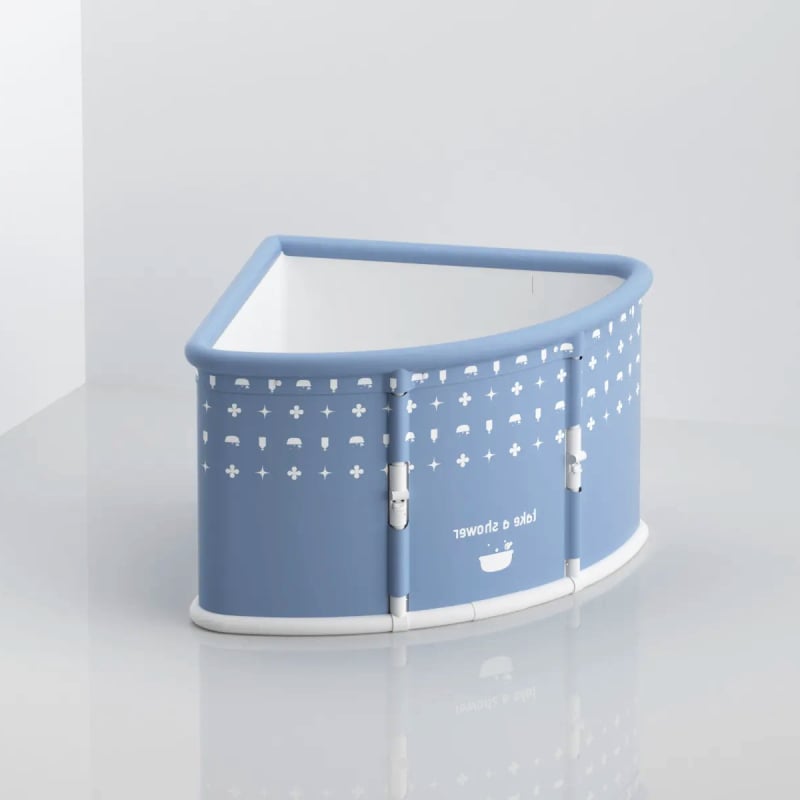 Сгъваема кофа за вана за дома, без монтаж, с постоянна температура и едносекундно бързо отваряне; PVC, за възрастни