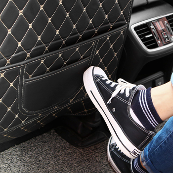 PU предпазител за задната облегалка на автомобил – за всички сезони, с печатано лого, персонализируем, 2 дизайна