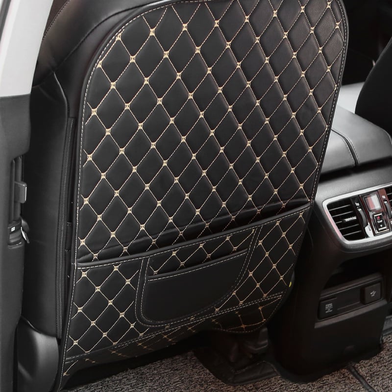 PU предпазител за задната облегалка на автомобил – за всички сезони, с печатано лого, персонализируем, 2 дизайна