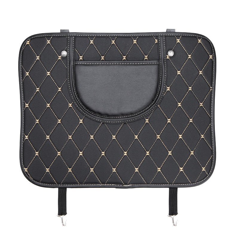 PU предпазител за задната облегалка на автомобил – за всички сезони, с печатано лого, персонализируем, 2 дизайна