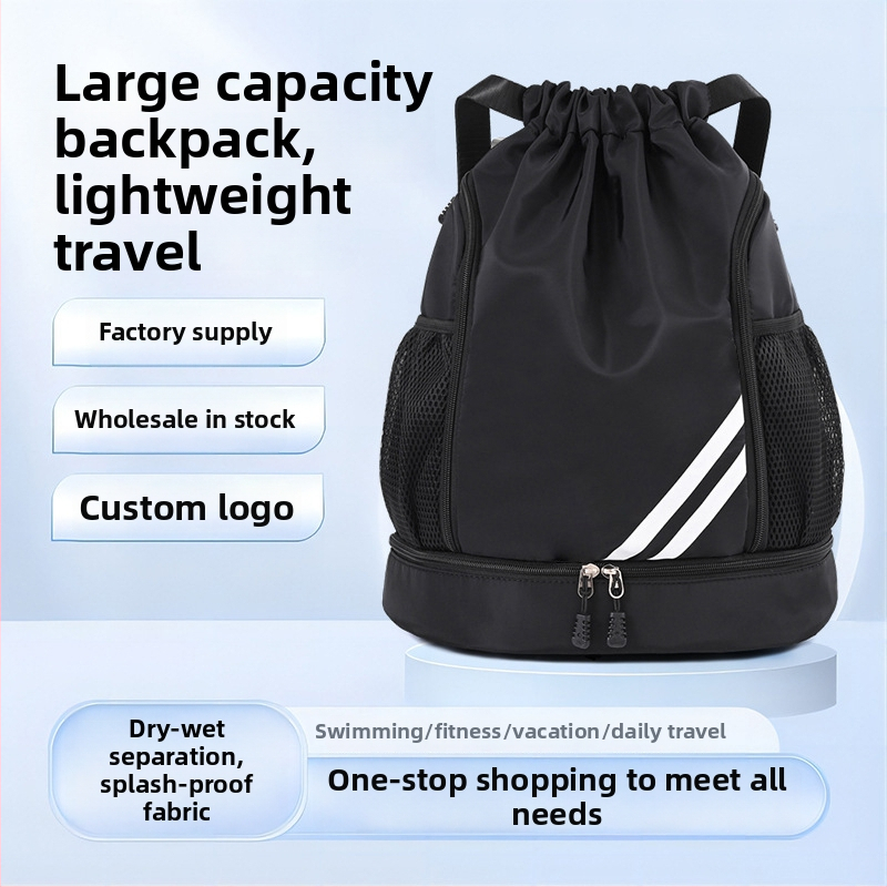 Basketbalový batoh s oddelením suché-mokré, objem 20–35 L, materiál Oxford, podšívka z polyesteru, unisex, mestský minimalistický štýl, vhodný na voľnočasové cestovanie