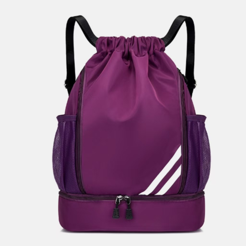 Basketbalový batoh s oddelením suché-mokré, objem 20–35 L, materiál Oxford, podšívka z polyesteru, unisex, mestský minimalistický štýl, vhodný na voľnočasové cestovanie