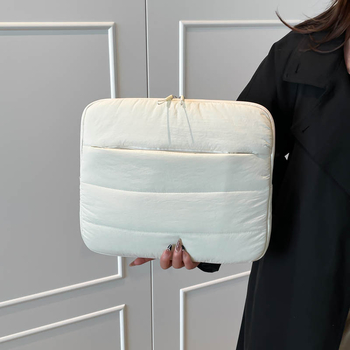 Geantă pentru laptop cu buzunar interior, capacitate mare, protecție la șocuri, exterior textile, căptușeală din poliester, stil poșetă-portofel portabil