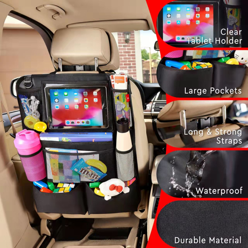 Reno torba za pohranu iza stražnjeg naslona automobila – Oxford platno, viseći stil, ugradnja u paketu
