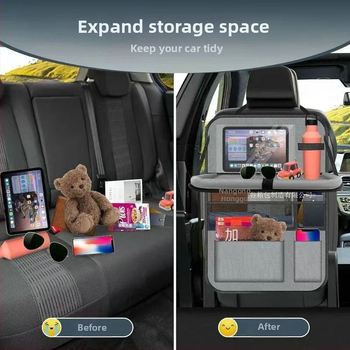Organizator pentru spatele scaunului auto — țesătură impermeabilă, sac de depozitare universal, design de agățare