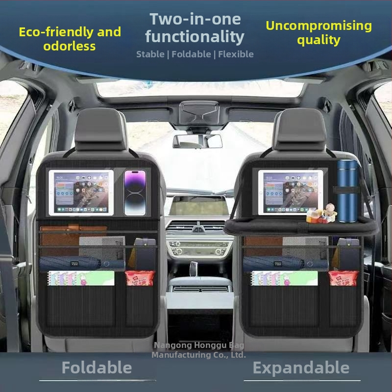 Organizator pentru spatele scaunului auto — țesătură impermeabilă, sac de depozitare universal, design de agățare