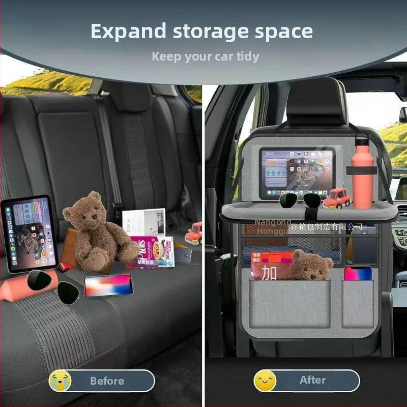 Organizator pentru spatele scaunului auto — țesătură impermeabilă, sac de depozitare universal, design de agățare