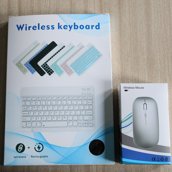 Set tastatură și mouse wireless Bluetooth, cu baterie reîncărcabilă, pentru dispozitive cu Bluetooth