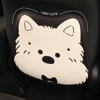 Protecție pentru spatele scaunului auto cu model desen animat — formă universală, piele PU, umplutură din burete, pentru toate anotimpurile