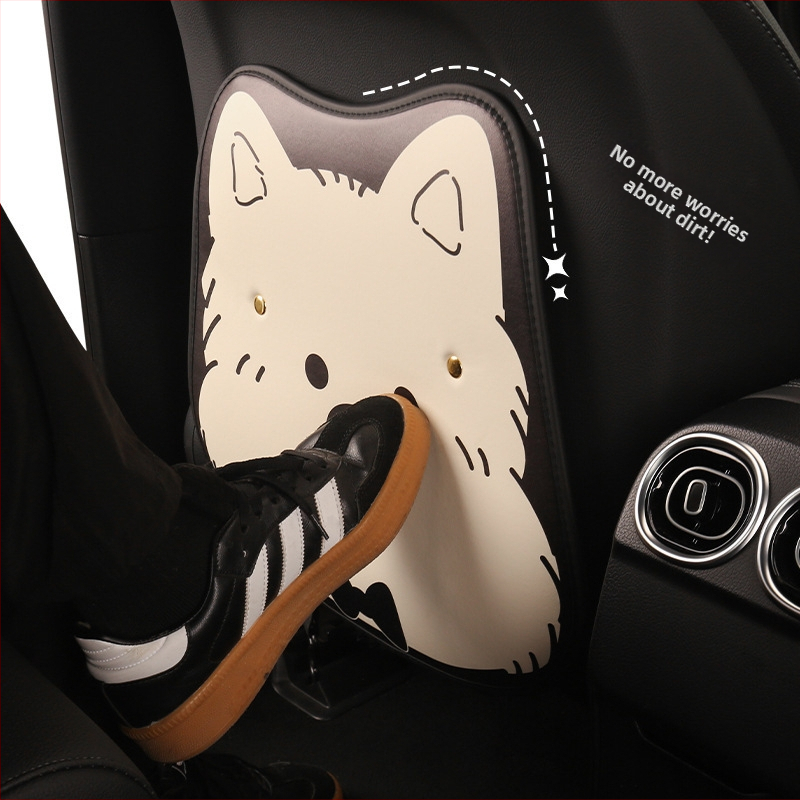 Auto istme seljaosa kaitse karikatuurimustriga — universaalne kujundus, PU nahk, vahttäidis, kõigile aastaaegadele