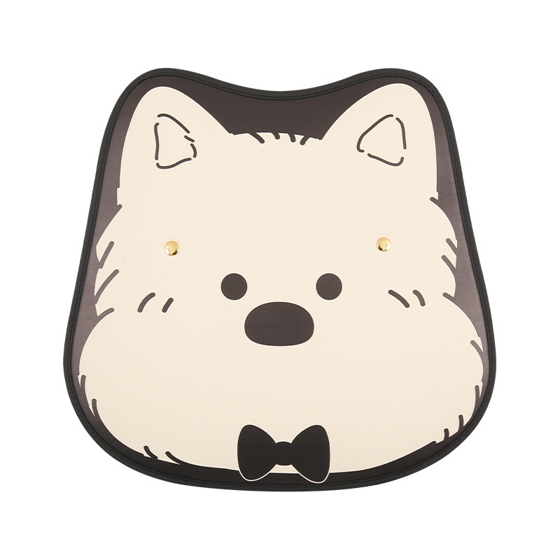 Protecție pentru spatele scaunului auto cu model desen animat — formă universală, piele PU, umplutură din burete, pentru toate anotimpurile