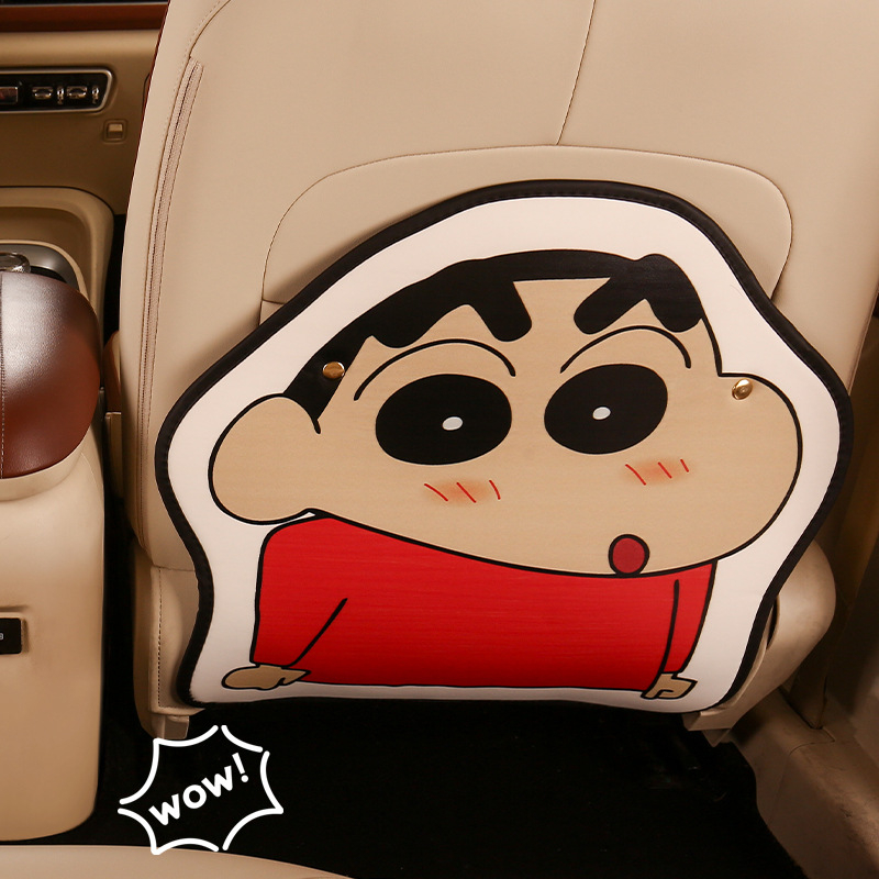 Perna pentru spatele scaunului auto, PU, model Cartoon, umplutură din burete, Cow Mom Craft